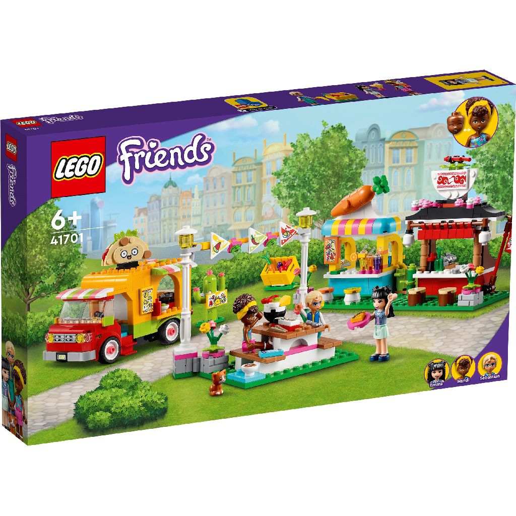 Lego friends piata cu mancare stradala 41701