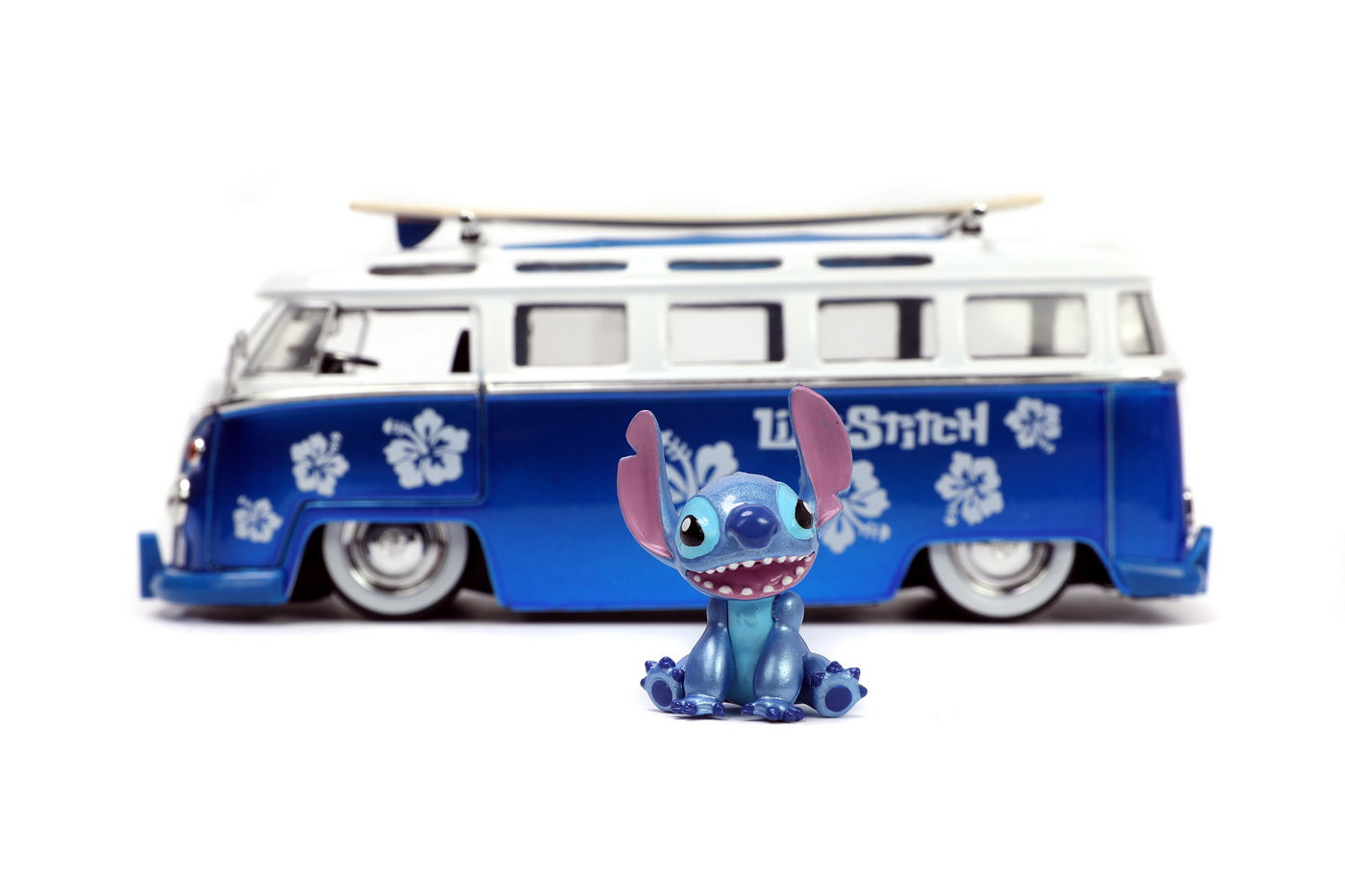 Jada autobuz metalic si figurina stitch scara 1:24