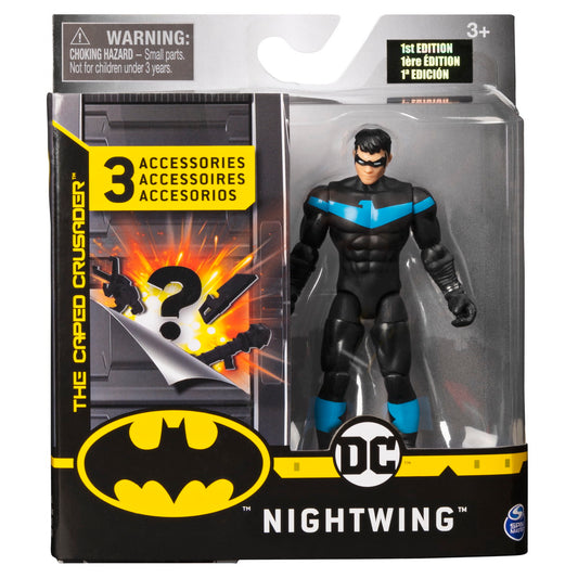 Figurina nightwing 10cm cu 3 accesorii surpriza