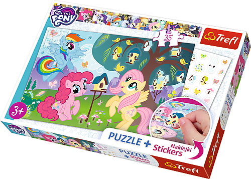 Puzzle trefl 35 cu abtibilde my little pony