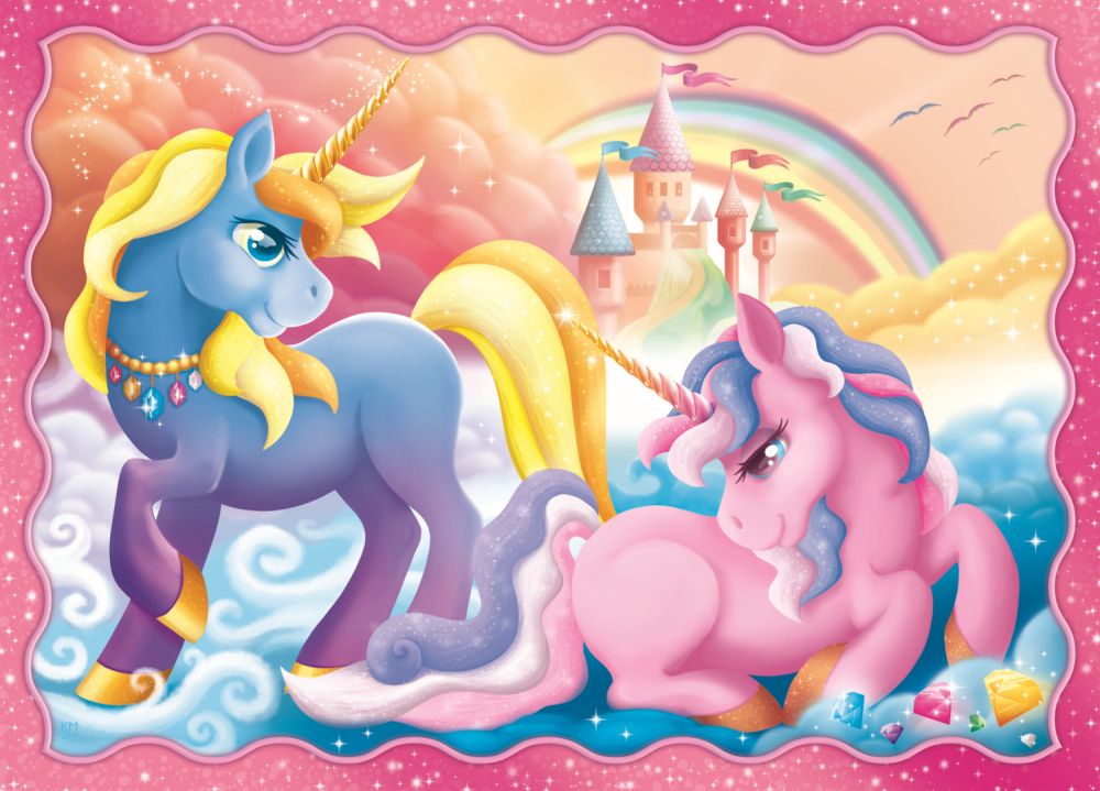 Puzzle trefl 4in1 lumea minunata a unicornilor