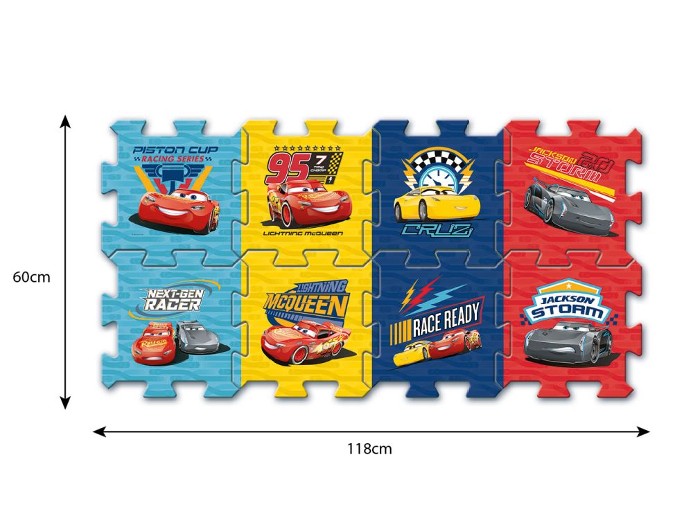 Puzzle trefl din spuma cars3