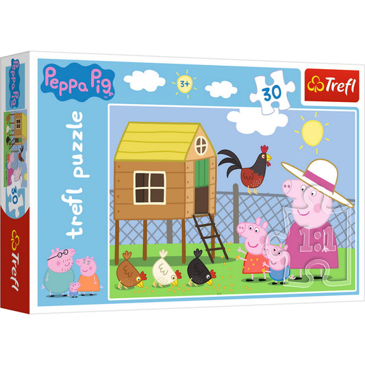 Puzzle trefl 30 peppa pig la ferma