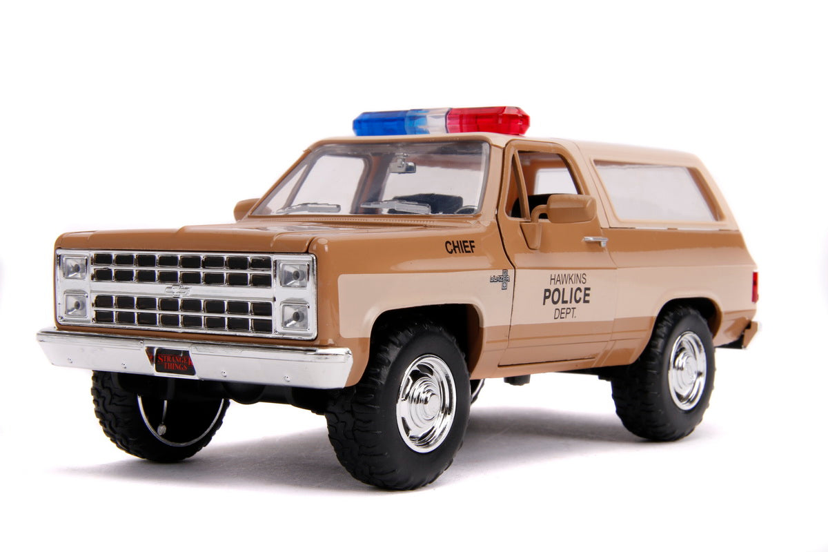 Macheta metalica 1980 chevy police k5 scara 1 la 24