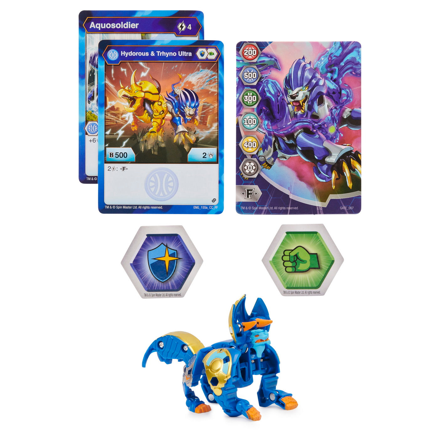 Bakugan s2 bila ultra hydorous tryno cu card baku-gear