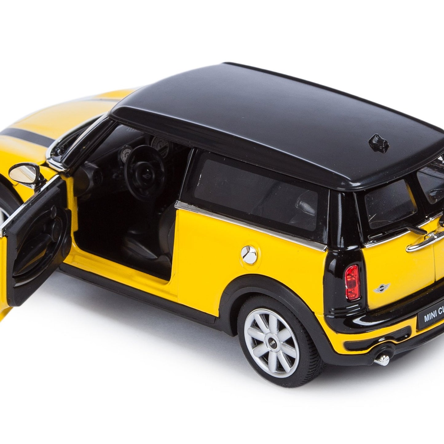 Masinuta metalica mini cooper clubman galben scara 1 la 24