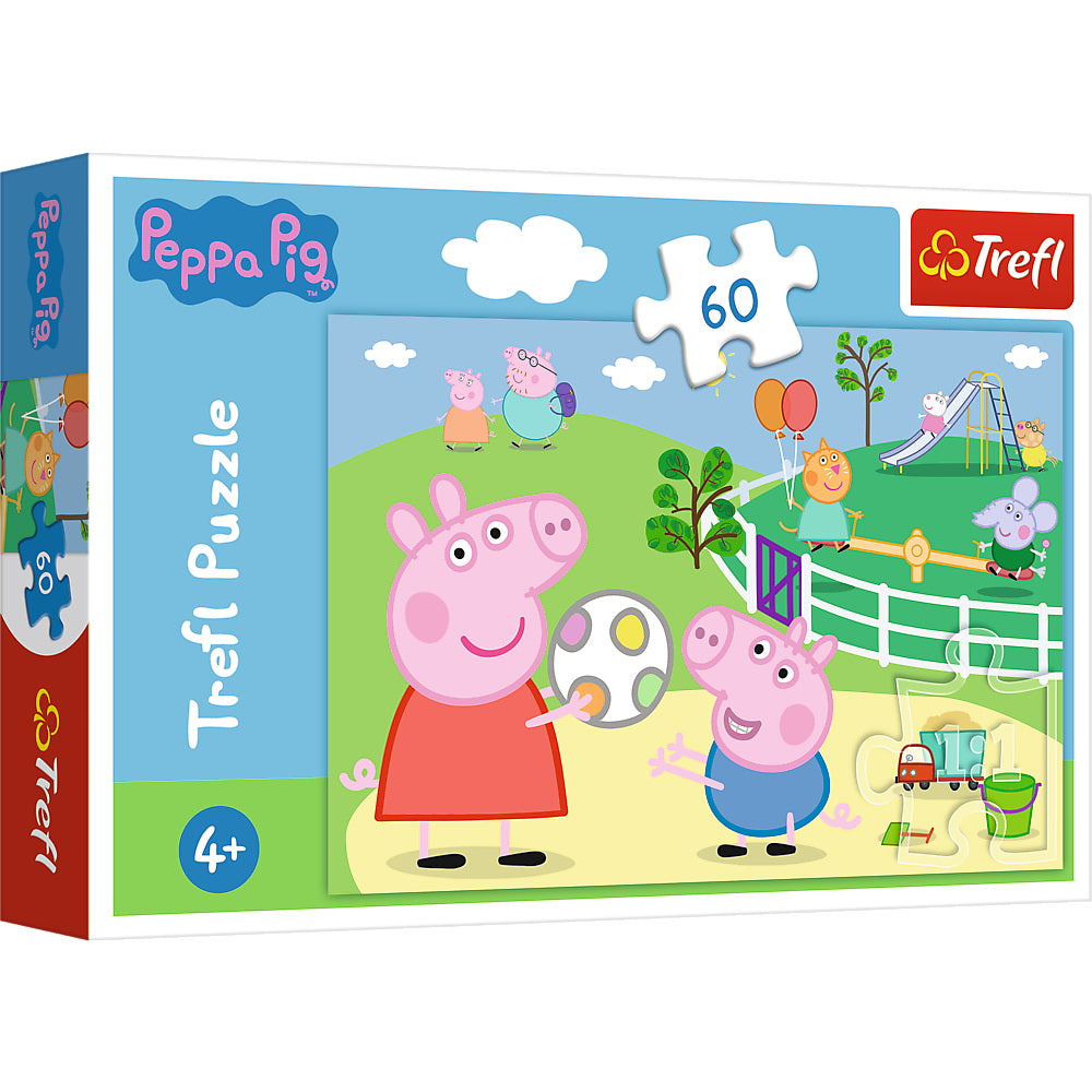 Puzzle trefl 60 peppa pig distractie cu prietenii