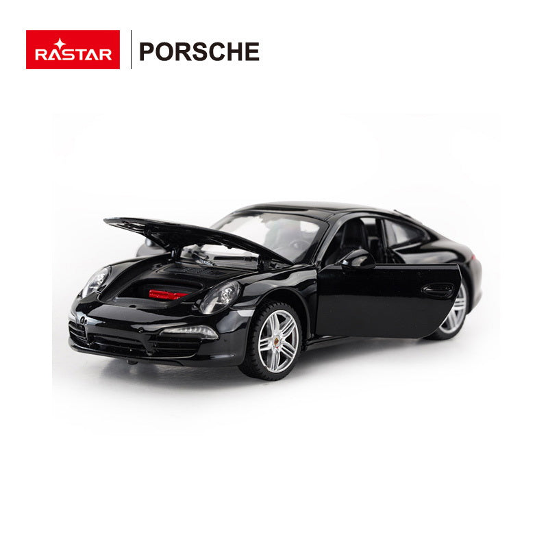 Masinuta metalica porsche 911 negru scara 1 la 24