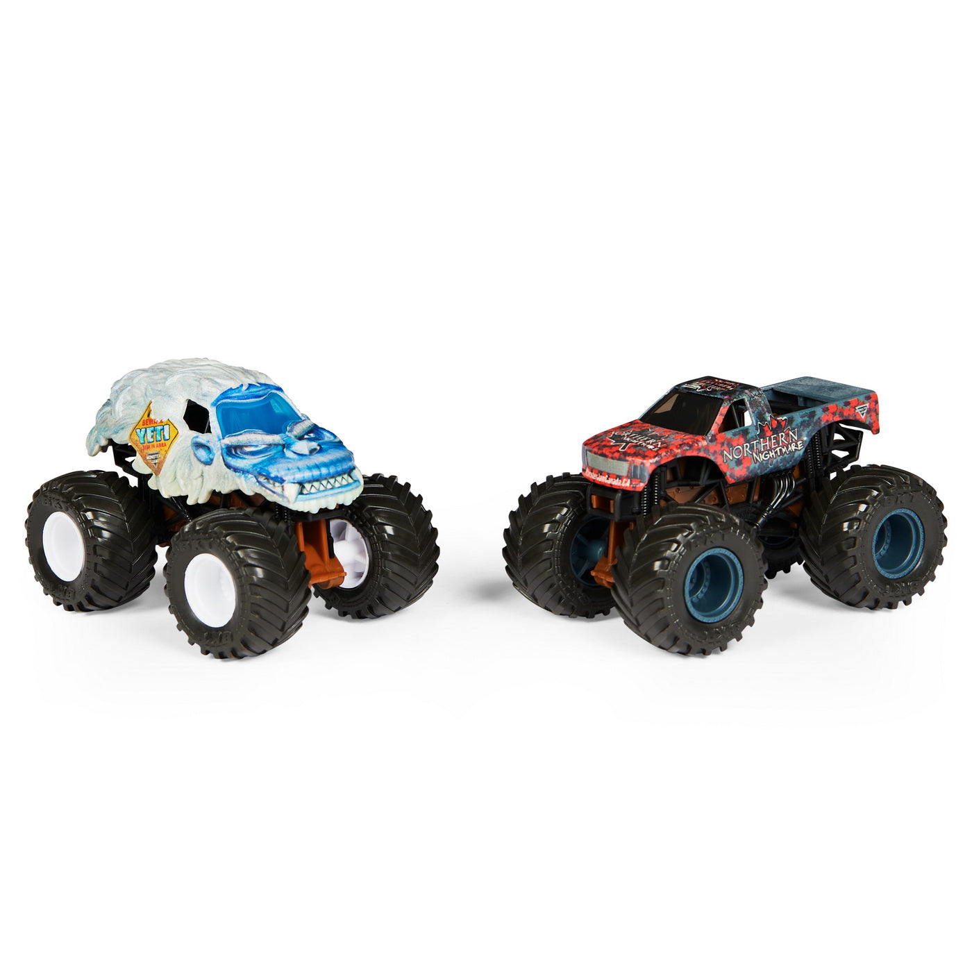 Monster jam set 2 masinute northern nightmare si yeti color change