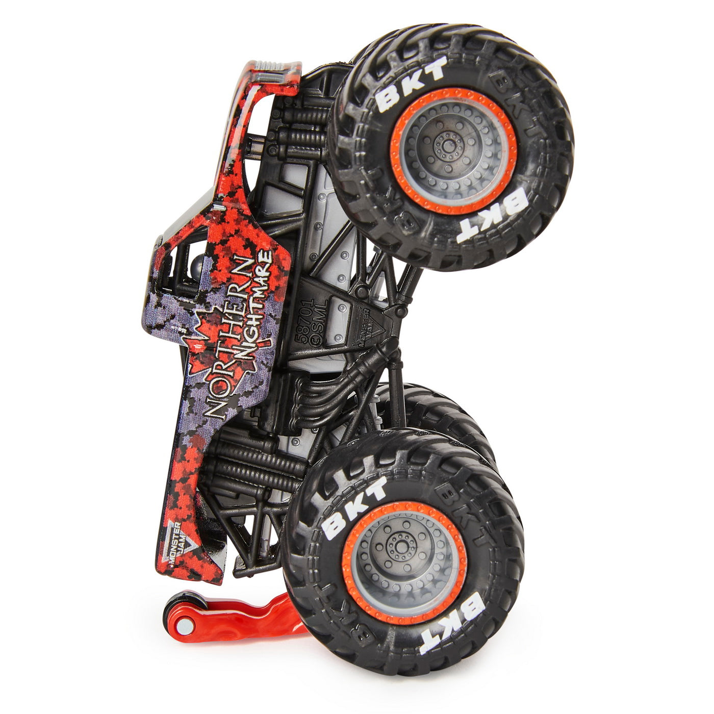 Monster jam masinuta metalica northern nightmare scara 1 la 64