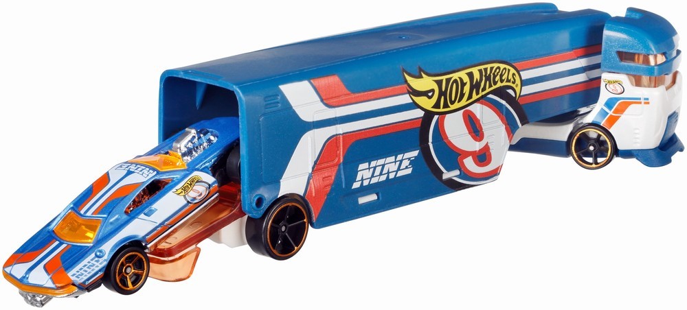 Hot wheels set camion si masina speedway hauler