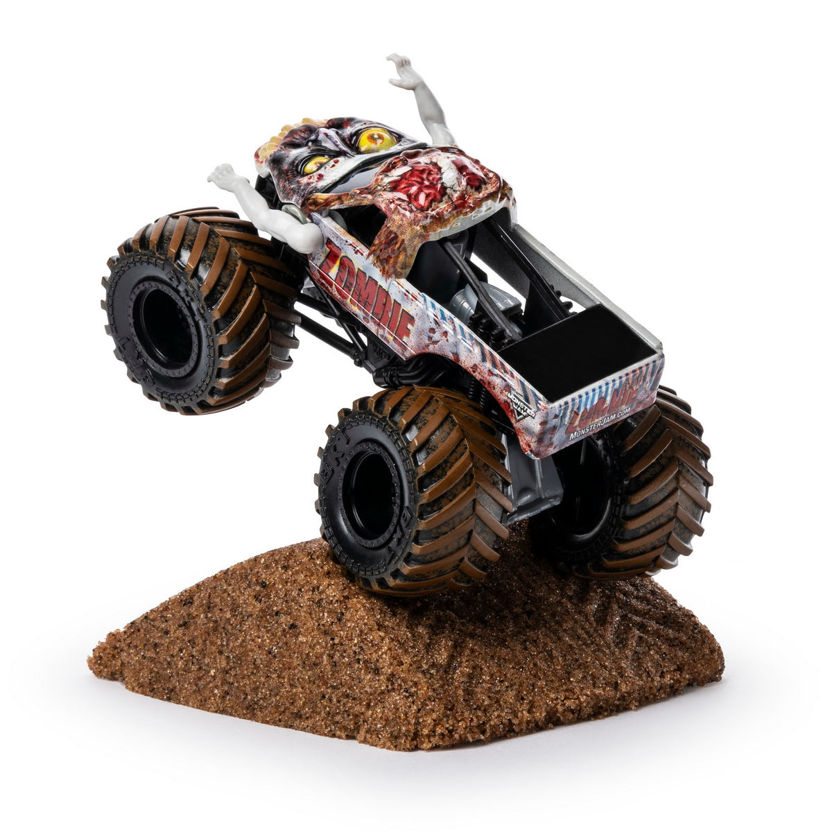 Monster jam set acrobatii cu nisip si macheta zombie