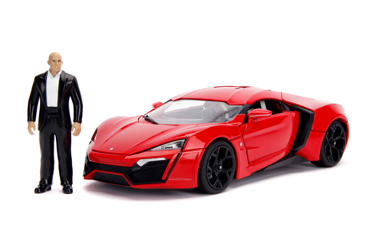 Masinuta fast and furious lykan hypersport scara 1:18 si figurina dominic