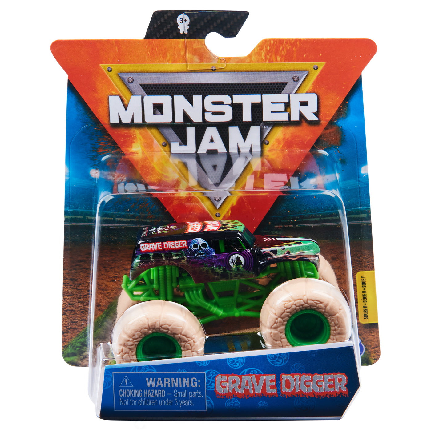 Monster jam masinuta metalica grave digger scara 1 la 64