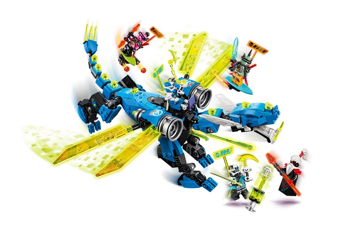 Lego ninjago dragonul cibernetic al lui jay 71711