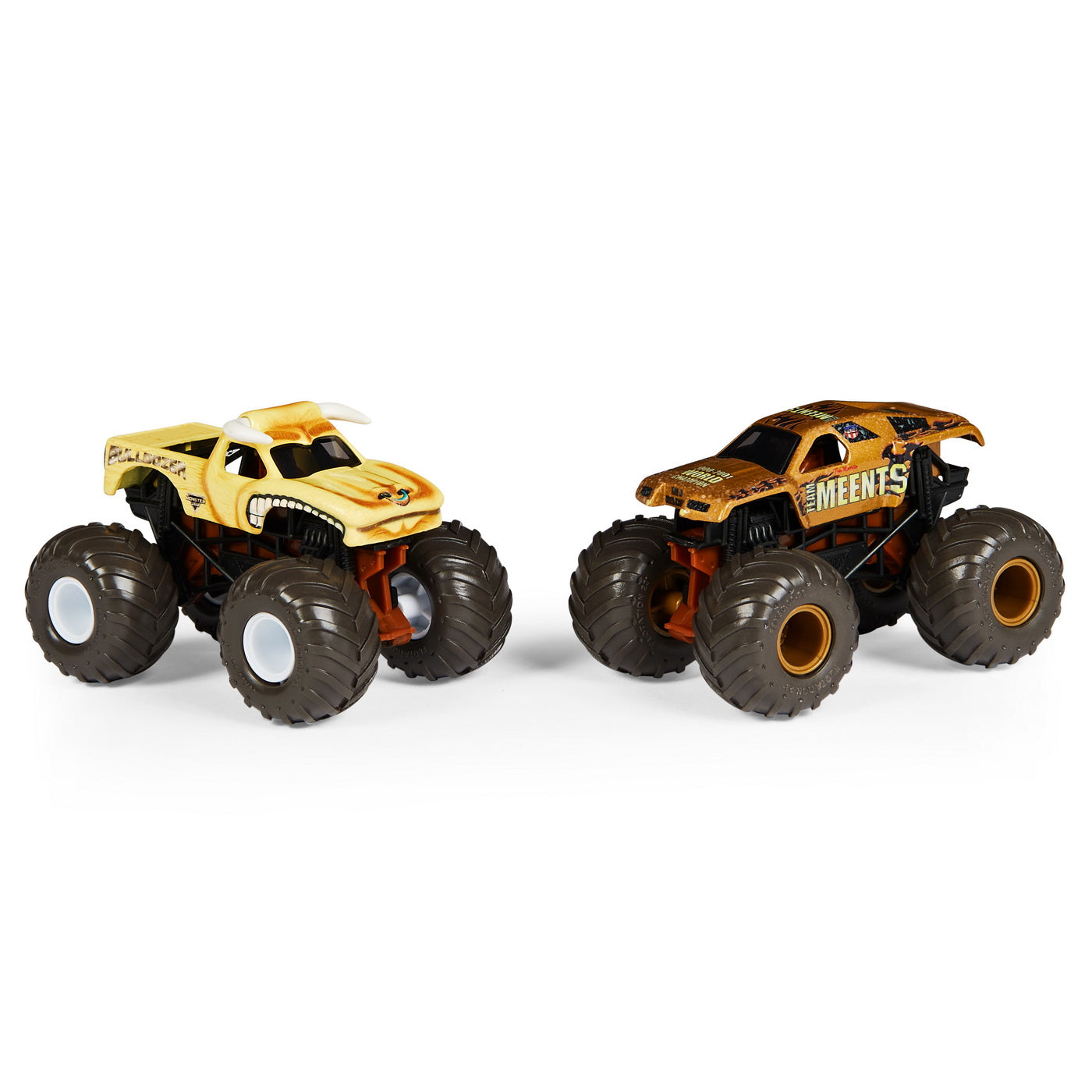 Monster jam set 2 masinute bulldozer si the meents color change