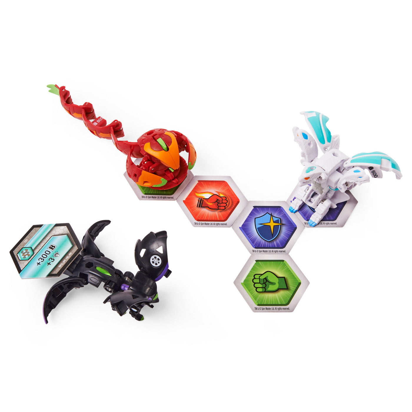 Bakugan s3 pachet starter fenneca ultra, crustillion si nillious