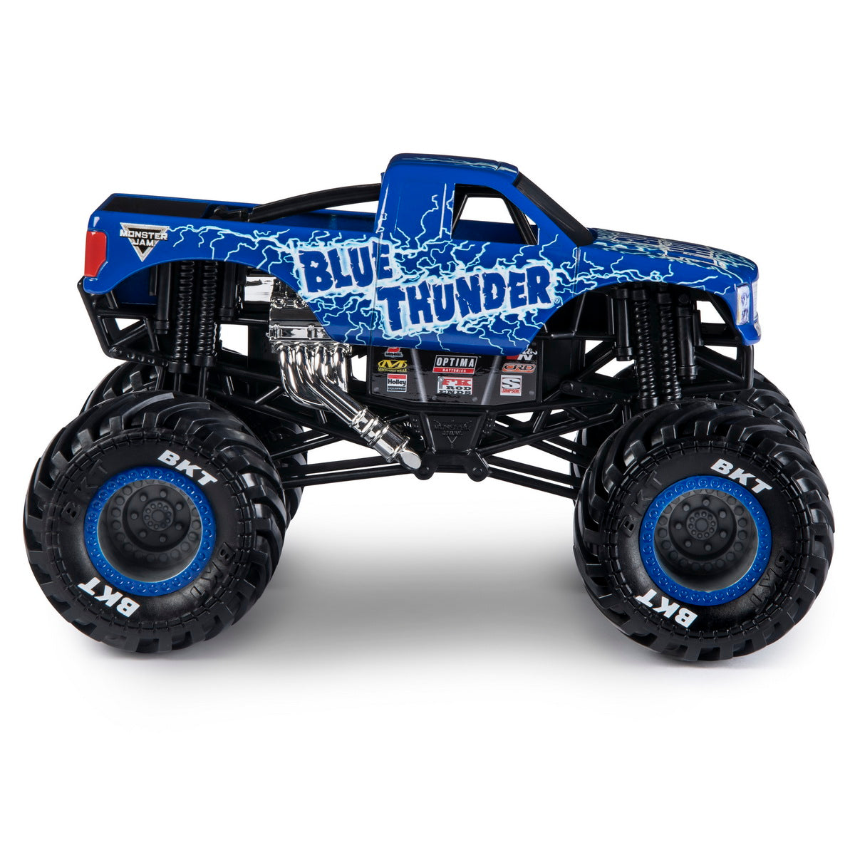 Monster jam macheta metalica scara 1 la 24 blue thunder