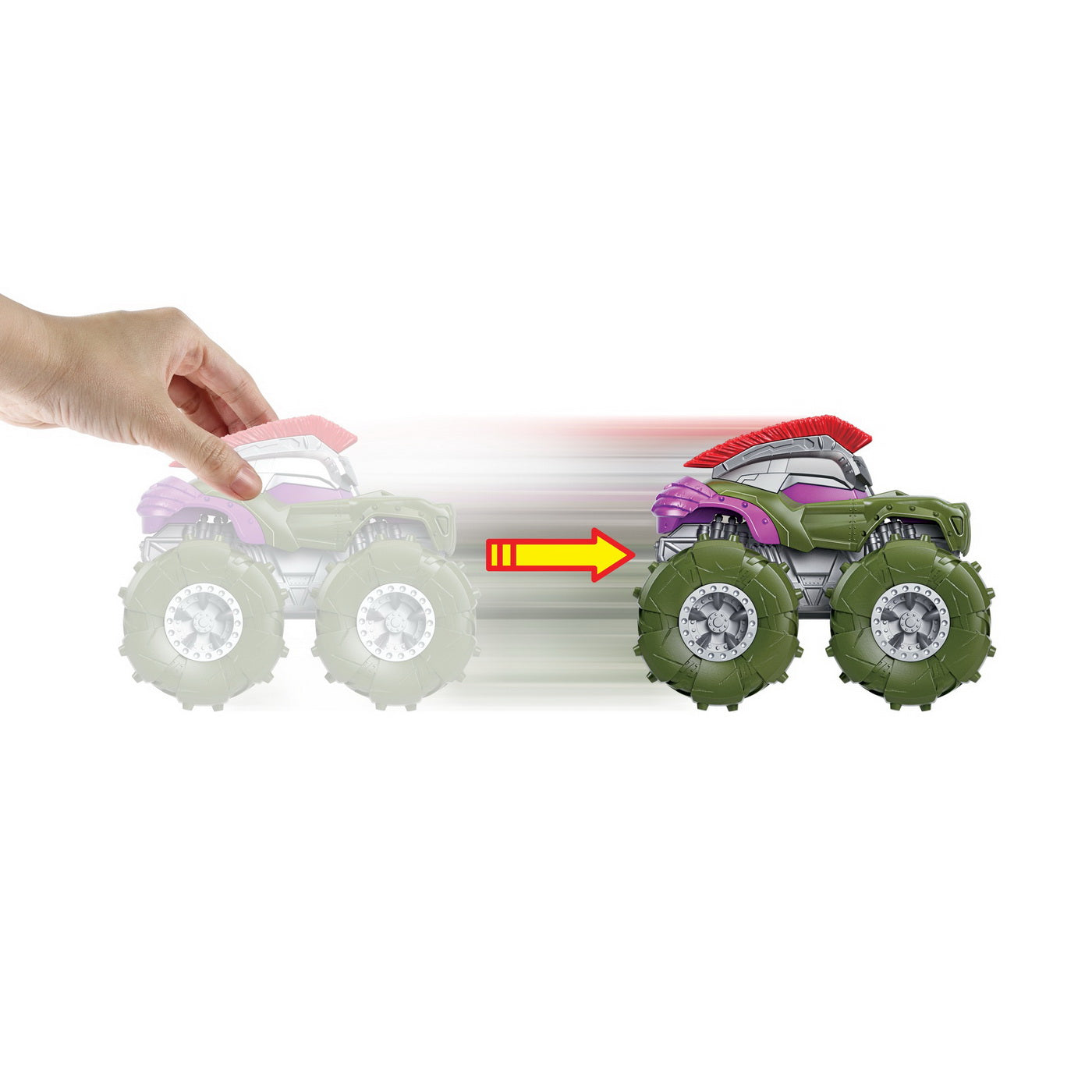 Hot wheels monster truck masinuta twister tredz hulk scara 1:43