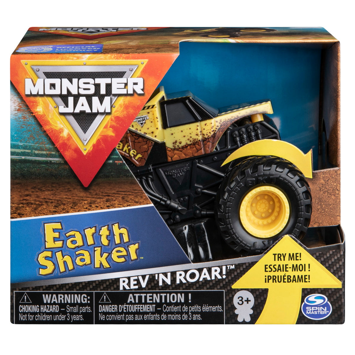 Monster jam metalica seria roar scara 1 la 43 earth shaker