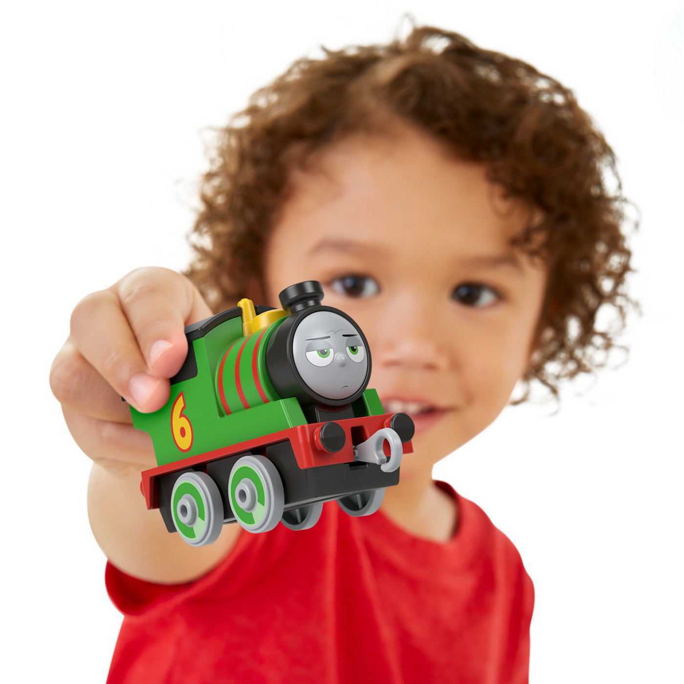 Thomas set de joaca cu locomotiva push along percy si accesorii