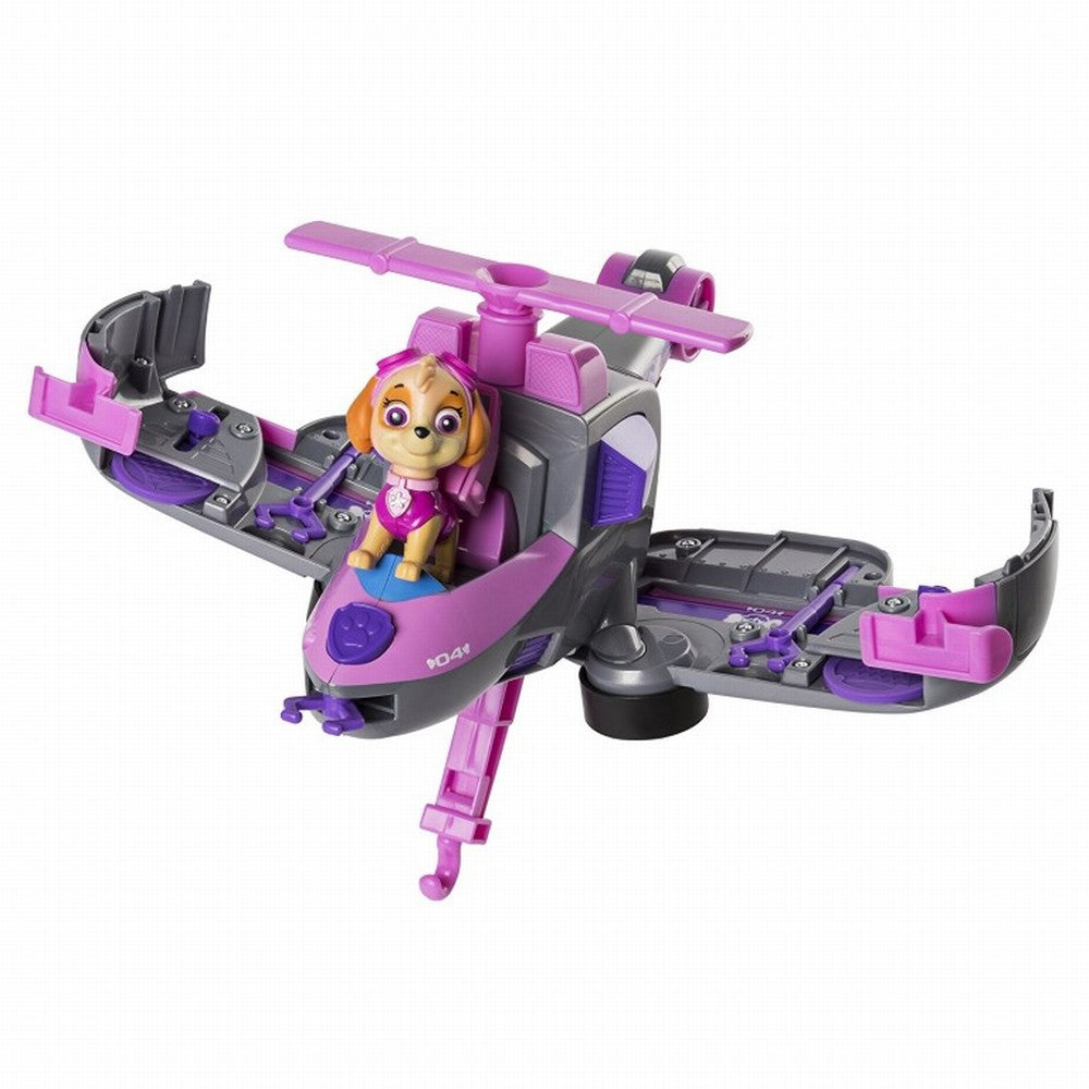 Set de joaca vehicul transformabil 2 in 1 skye flip and fly patrula catelusilor