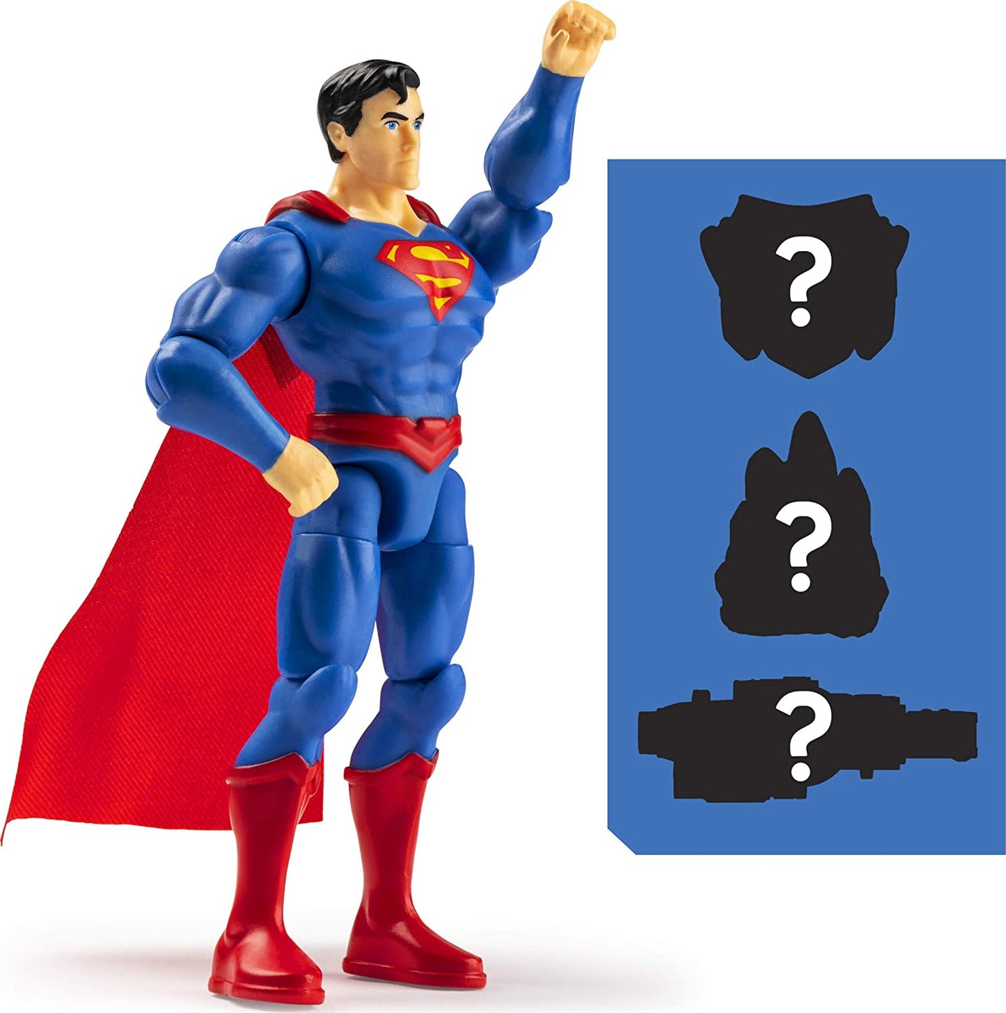 Figurina superman 10cm flexibila cu accesorii