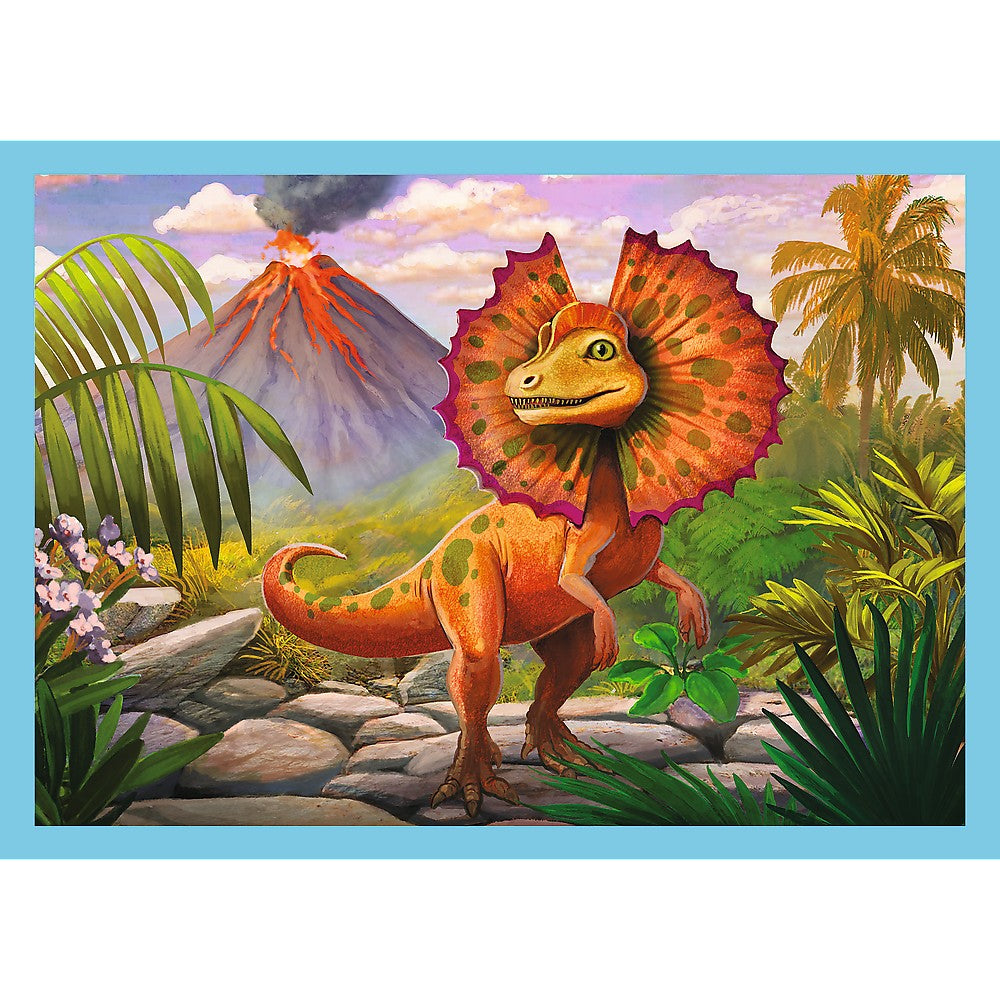 Puzzle trefl 4in1 lumea dinozaurilor