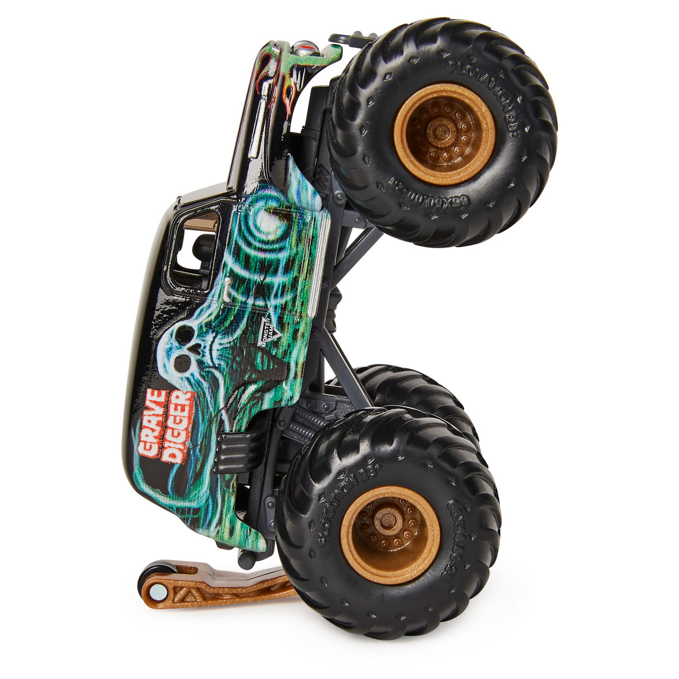 Monster jam masinuta metalica grave digger negru scara 1 la 64