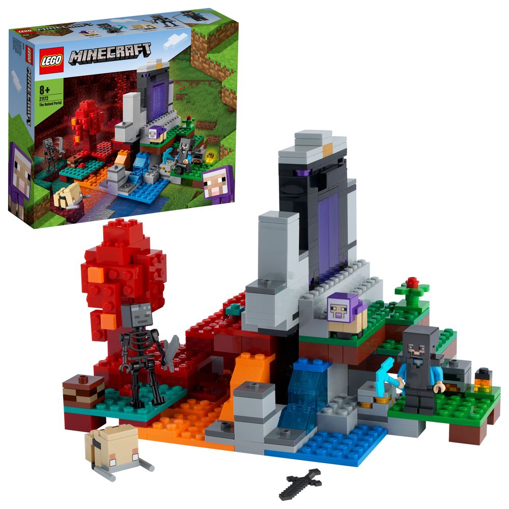 Lego minecraft portalul ruinat 21172