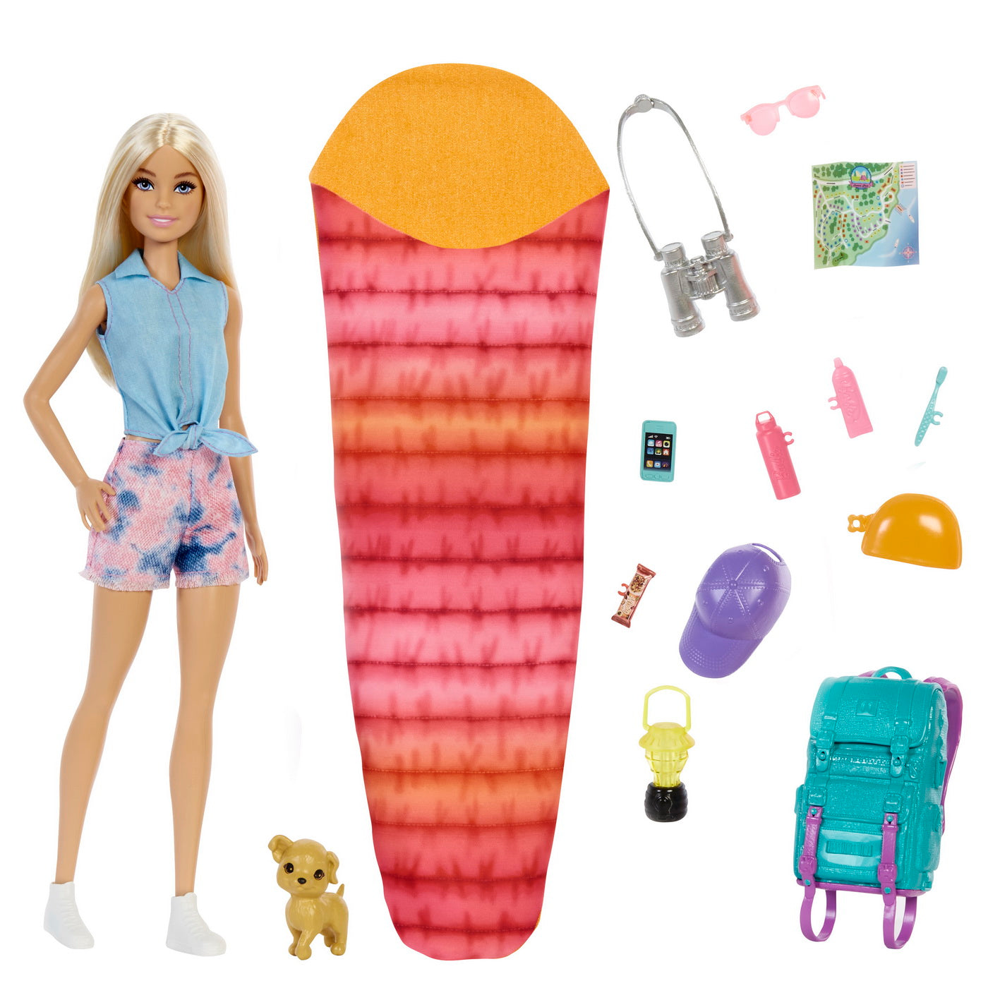 Barbie camping barbie malibu cu accesorii