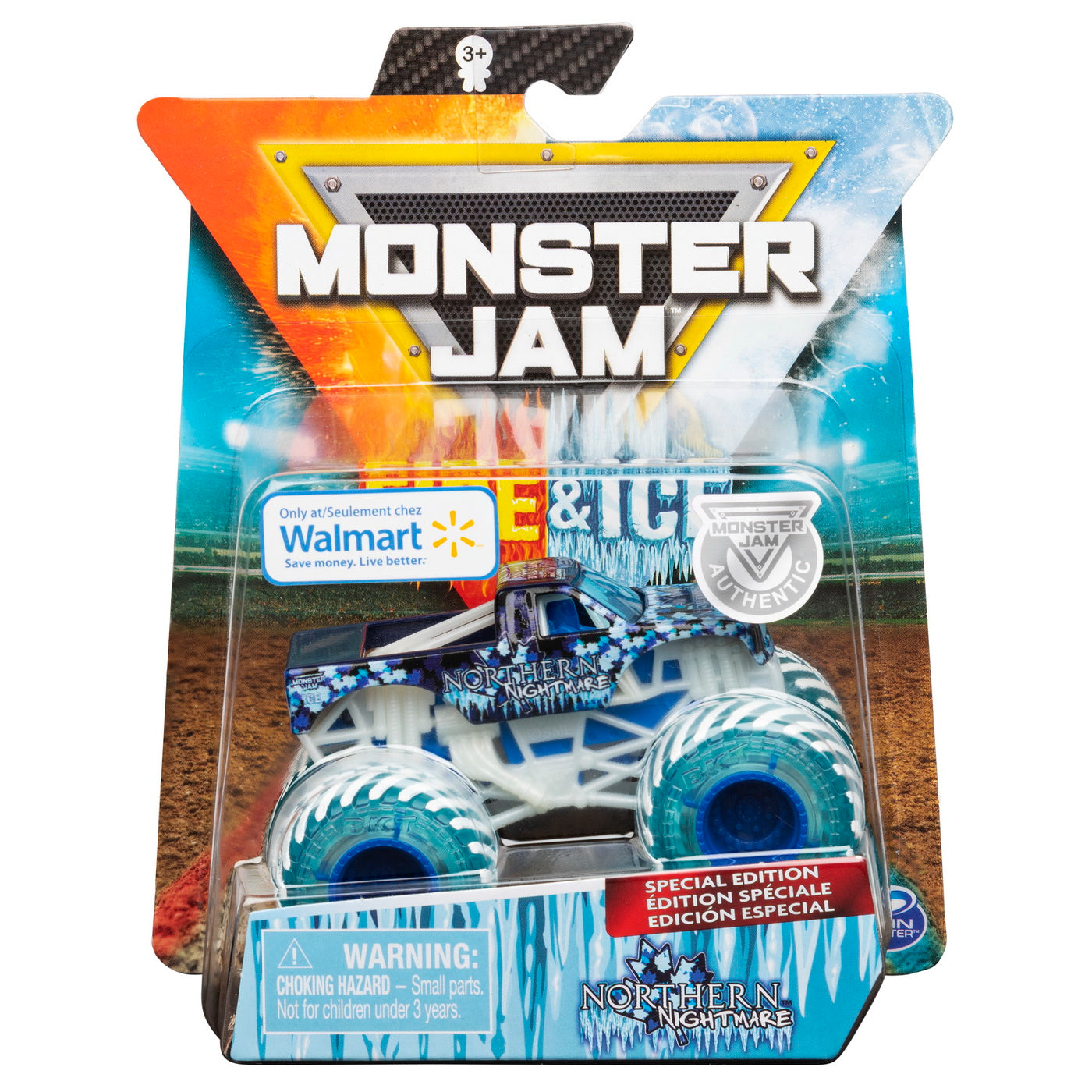 Monster jam masinuta metalica fire and ice northern nightmare