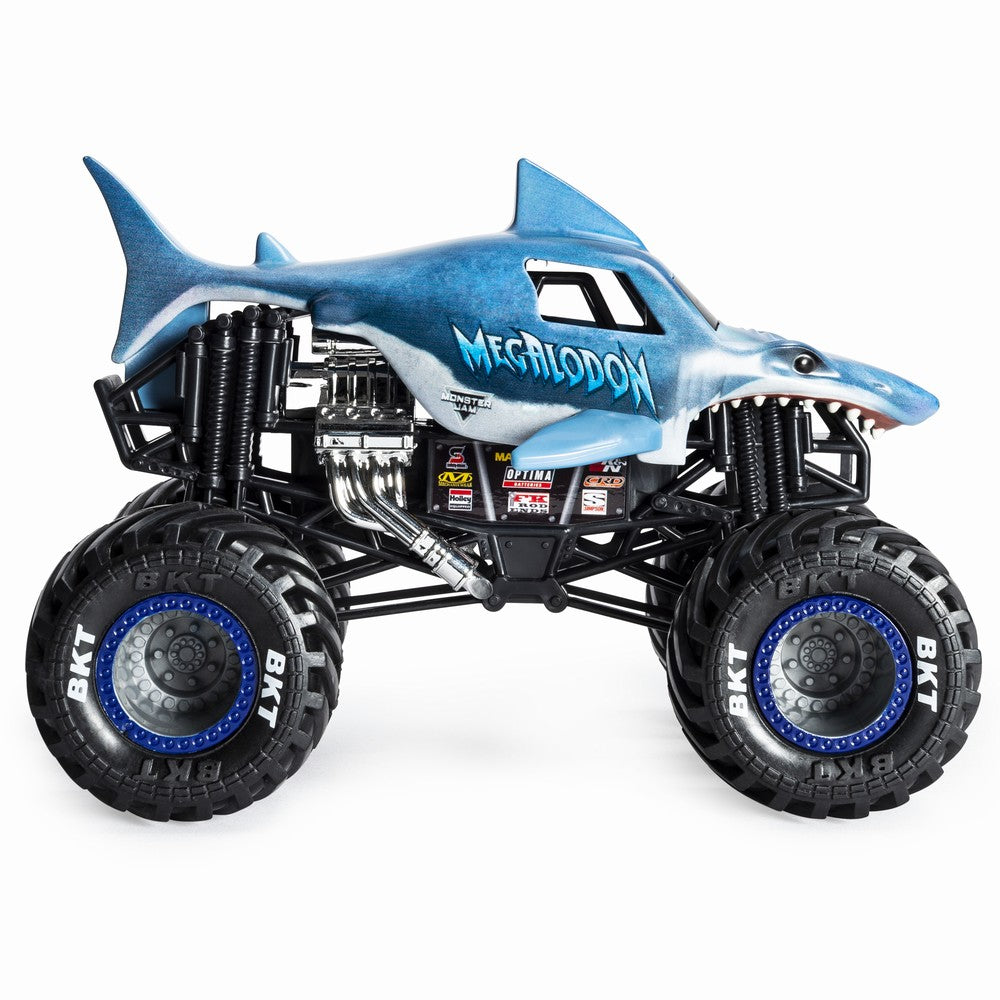 Monster jam machete metalice scara 1 la 24 megalodon