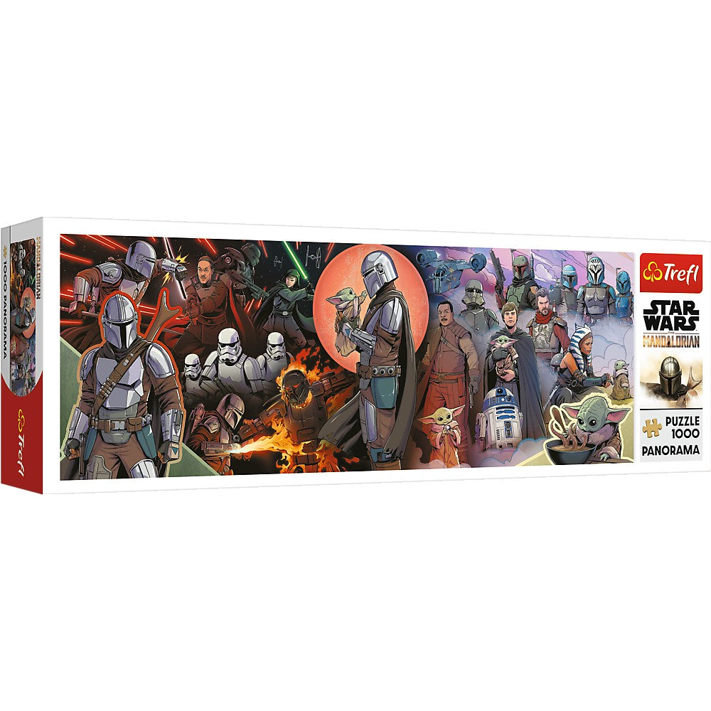 Puzzle trefl 1000 panorama star wars avaneturile mandalorianului