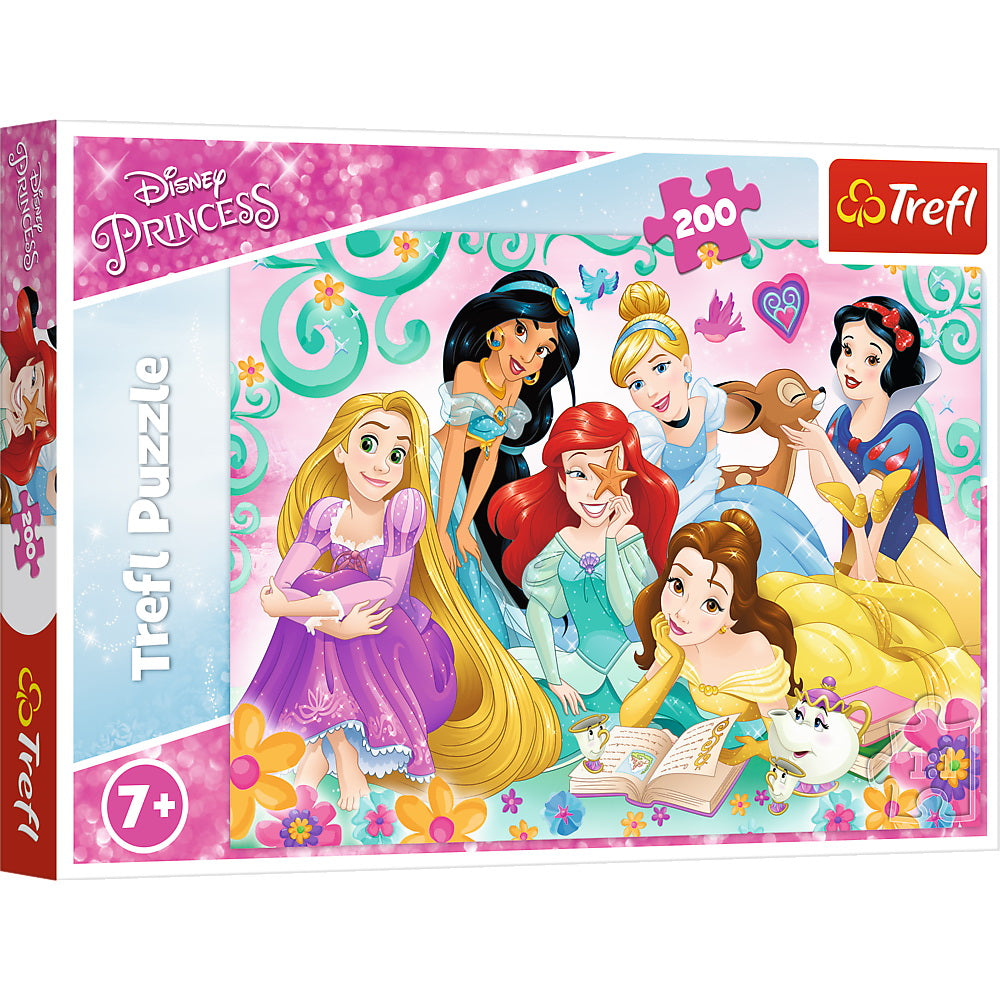 Puzzle trefl 200 printesele disney intr-o seara de poveste