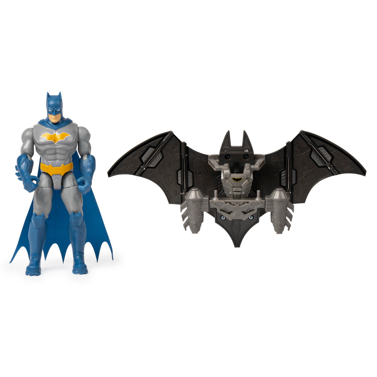 Figurina batman 10cm cu mega accesorii pentru lupta