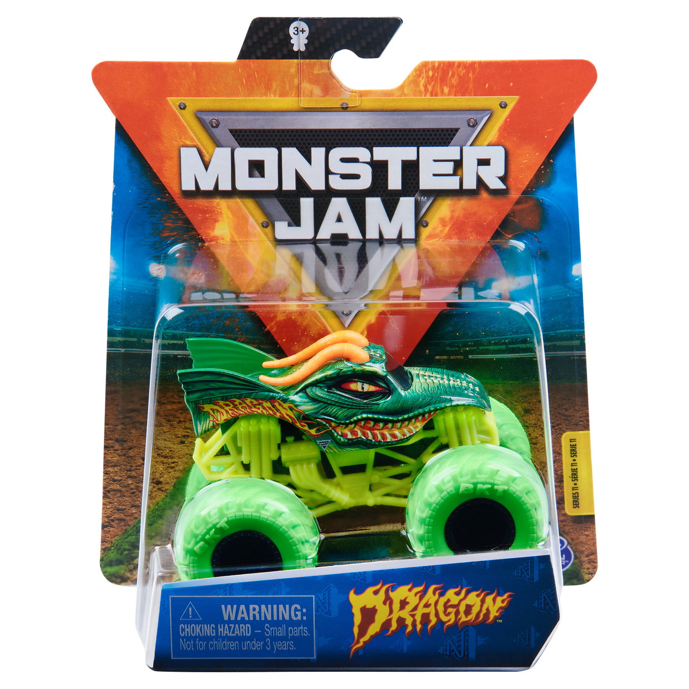 Monster jam masinuta metalica dragon scara 1 la 64