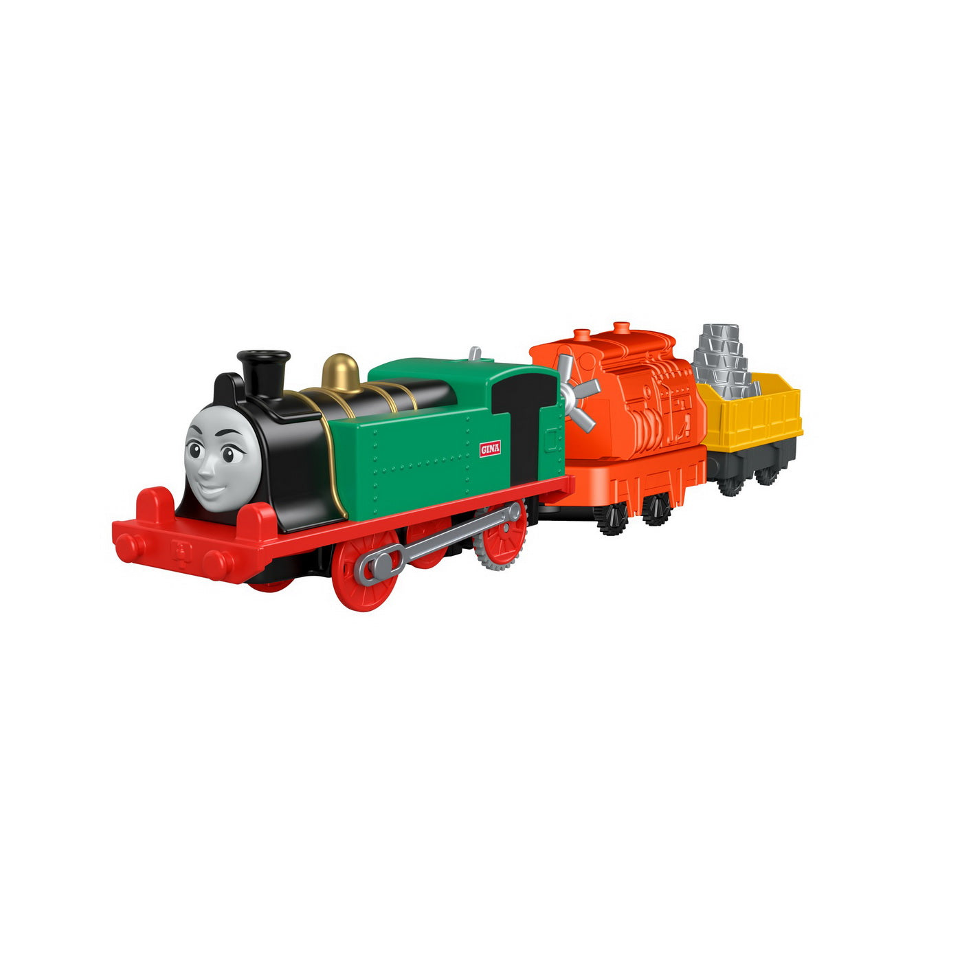 Thomas locomotiva gina motorizata cu 2 vagoane