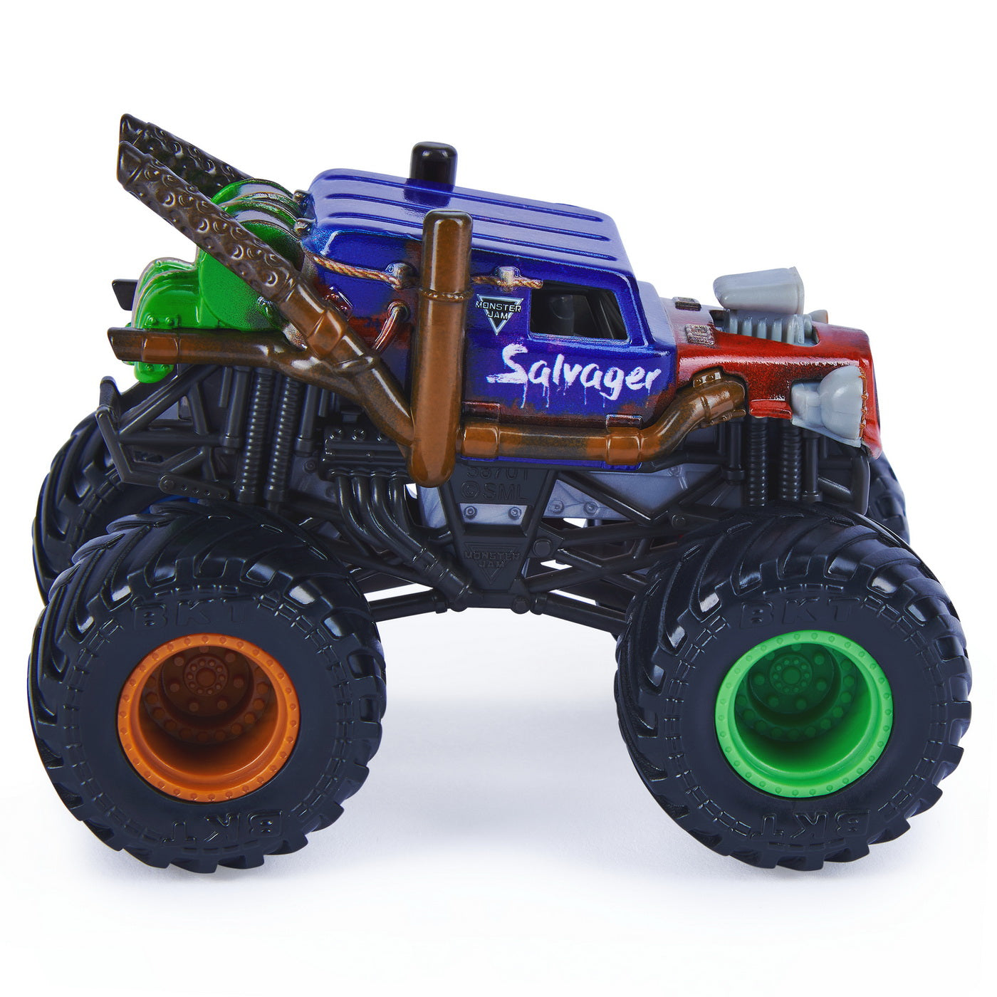 Monster jam masinuta metalica salvager scara 1 la 64