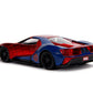Masinuta metalica spiderman 2017 ford gt scara 1 la 32