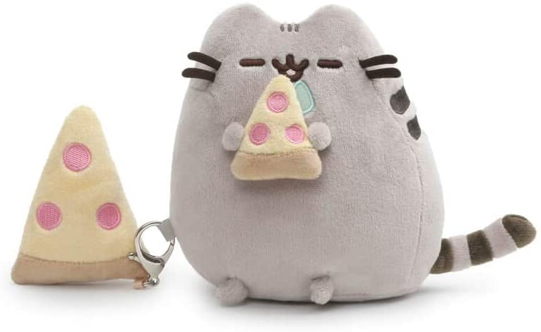 Plus pisicuta pusheen cu breloc pizza