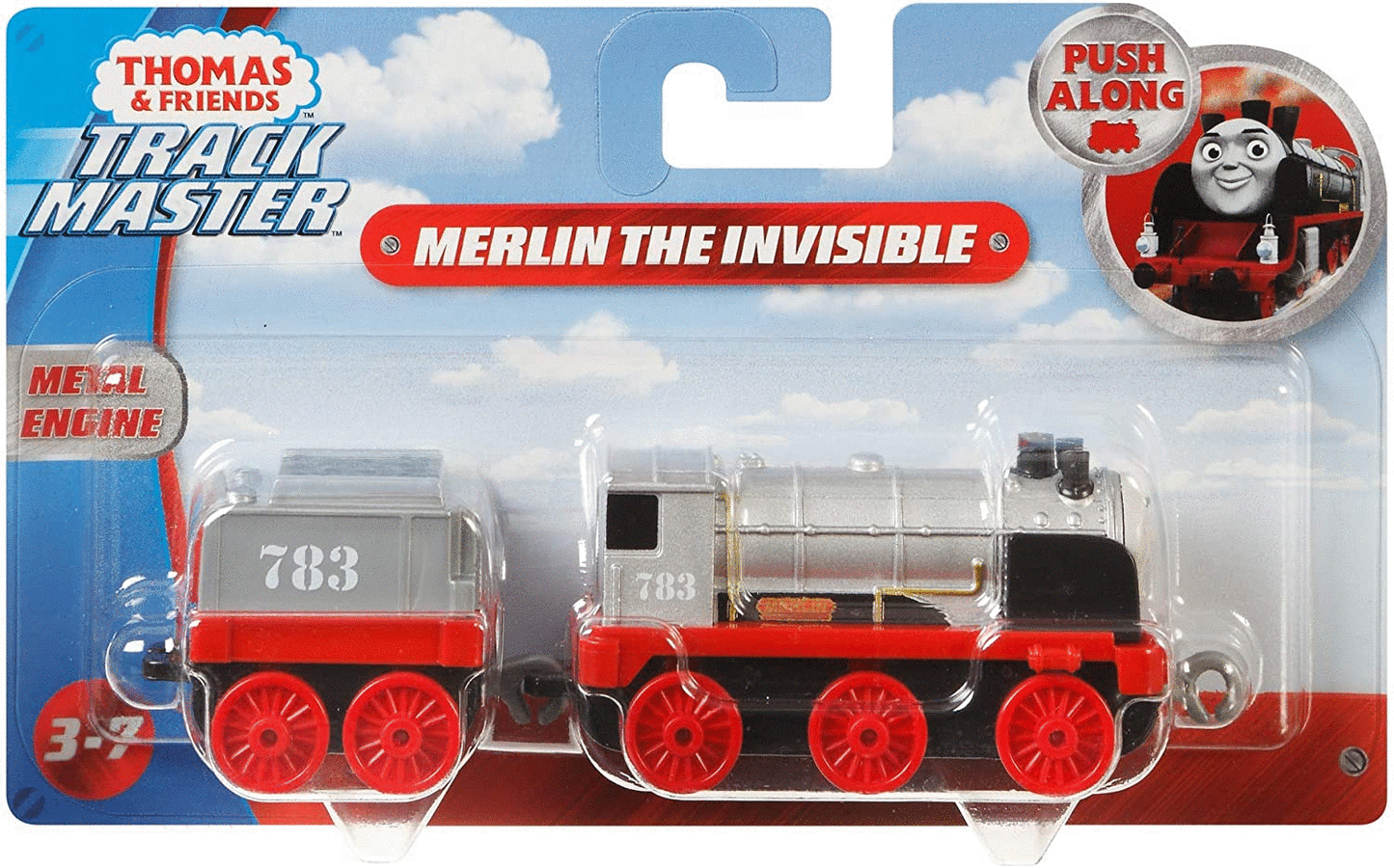 Thomas locomotiva cu vagon push along merlin