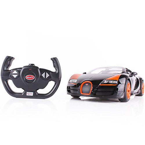 Masina cu telecomanda bugatti grand sport vitesse negru cu scara 1 la 14