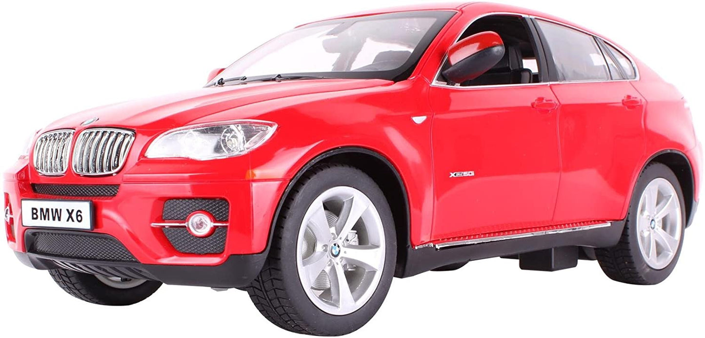 Masina cu telecomanda bmw x6 rosu cu scara 1 la 14