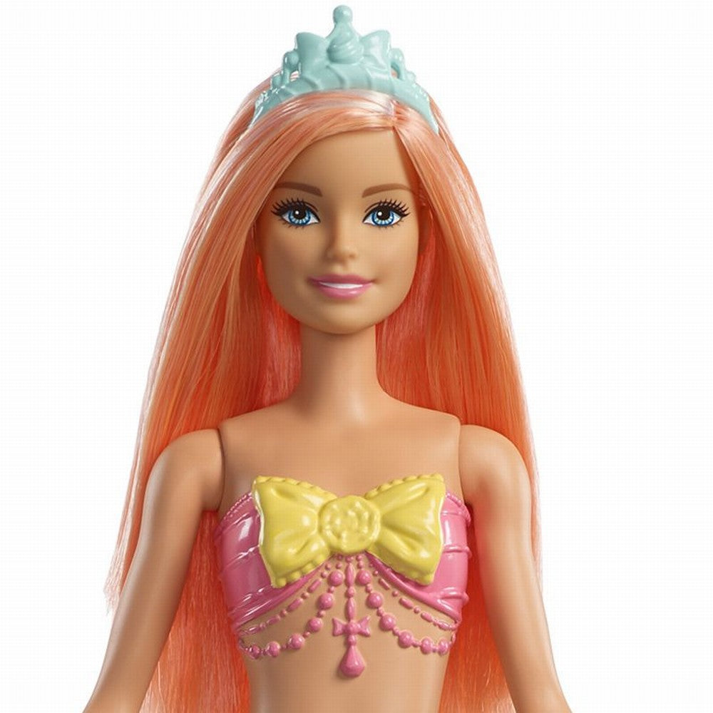 Barbie papusa dreamtopia sirena cu parul roz