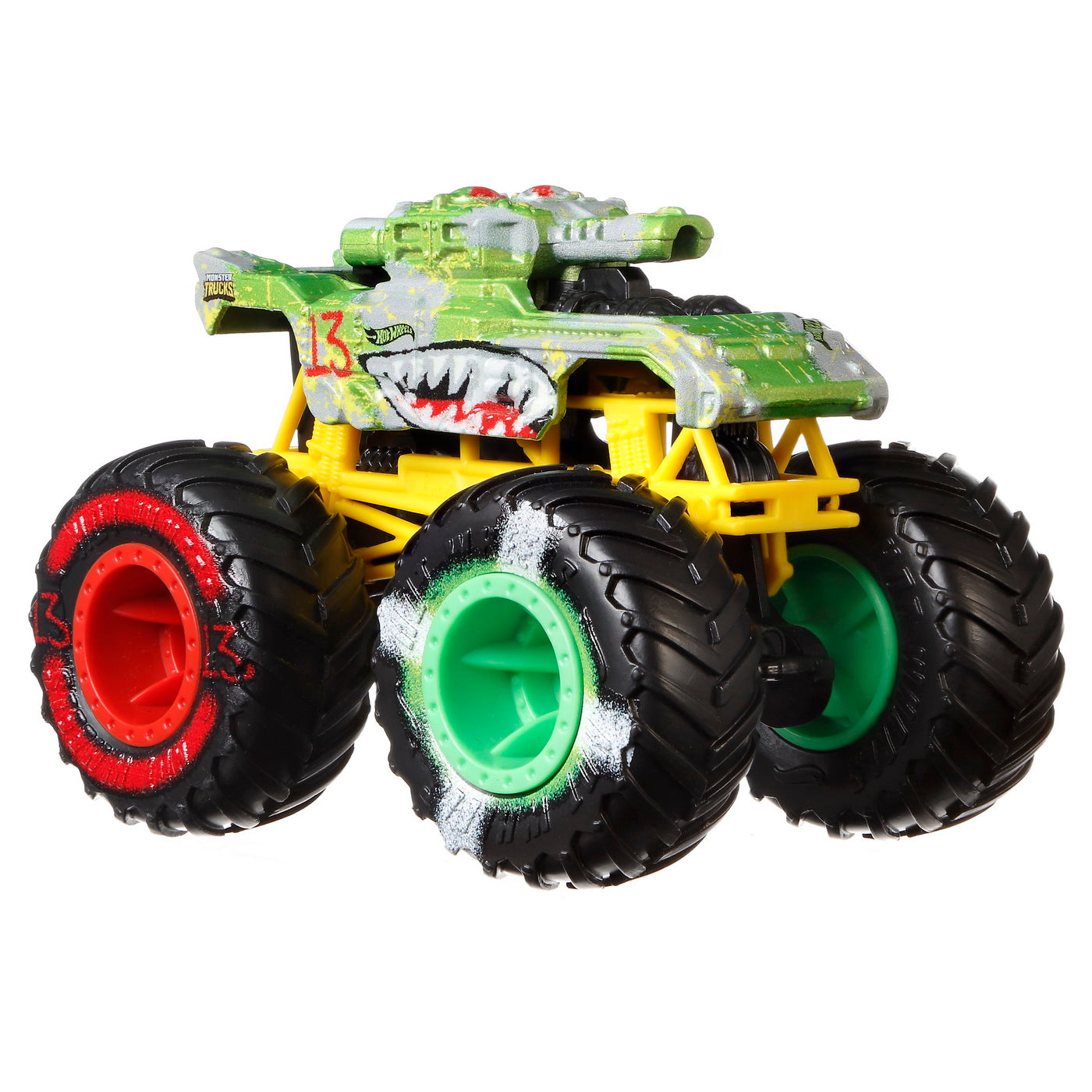 Hot wheels monster truck si masinuta metalica invader