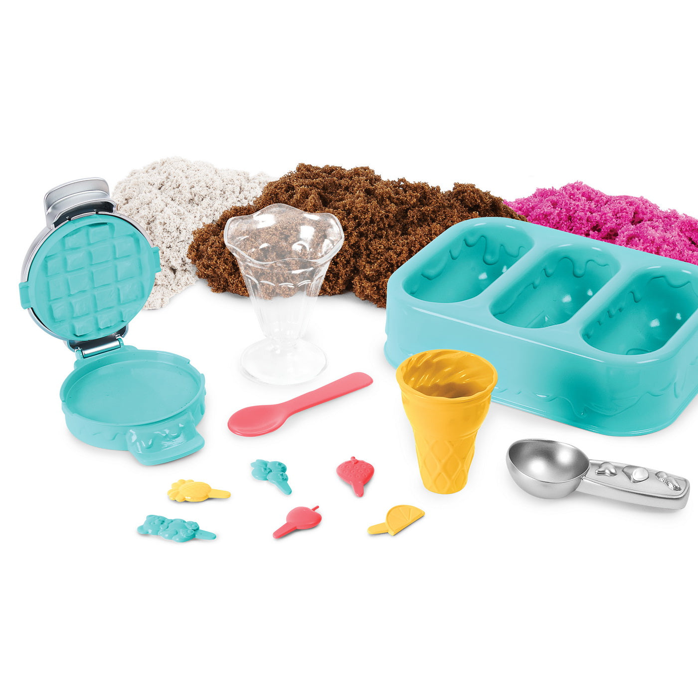 Kinetic sand set inghetata si prajiturele colorate si parfumate