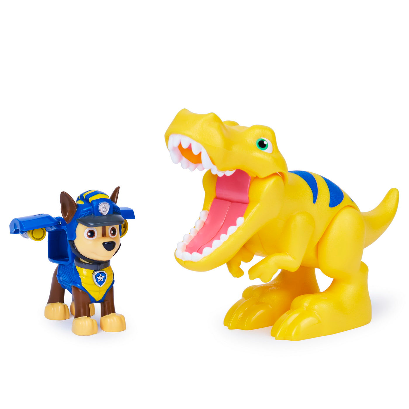 Patrula catelusilor set figurina catelus chase si dinozaurul t-rex