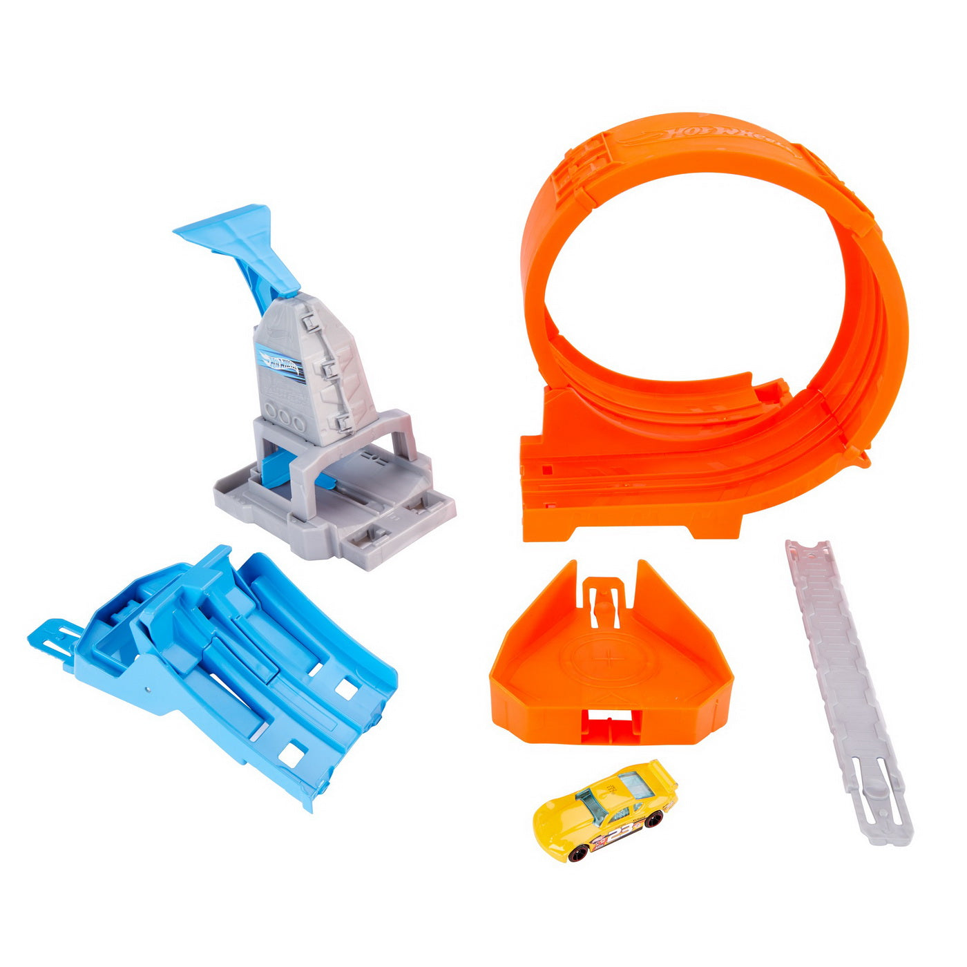 Hot wheels circuit rapid cu lansator pentru cascadorii si masinuta exclusiva