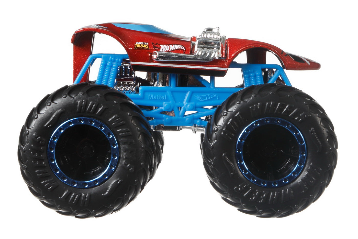 Hot wheels monster truck si masinuta metalica twin mill